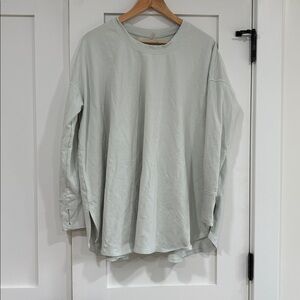 Free People Movement Oversized Crewneck Frost Women